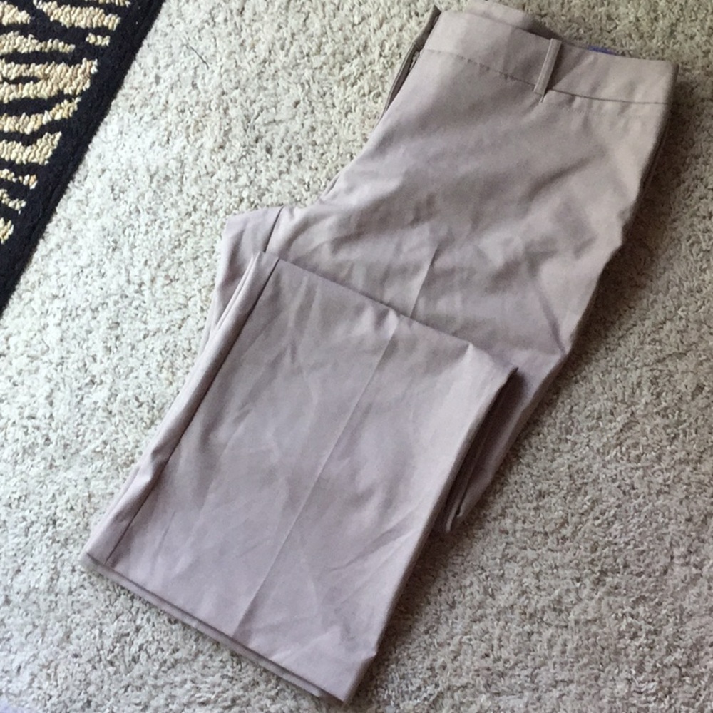 Women’s tailored trouser pants tan color size 14P